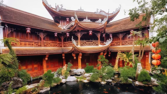 xe đi đền chúa nguyệt hồ